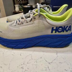 Hoka Men's Arahi 7 2E EXTRA WIDE MENS SIZE 11 Running Shoe Stardust - Cobalt